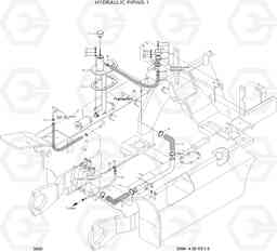 3030 HYDRAULIC PIPING 1 HLF20/25/30CII, Hyundai