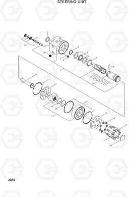 3080 STEERING UNIT HLF20/25/30CII, Hyundai