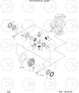 4050 DIFFERENTIAL GEAR HLF20/25/30CII, Hyundai