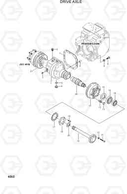 4060 DRIVE AXLE HLF20/25/30CII, Hyundai