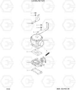 9140 CARBURETOR HLF20/25/30CII, Hyundai