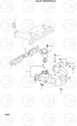 9180 INLET MANIFOLD HLF20/25/30CII, Hyundai