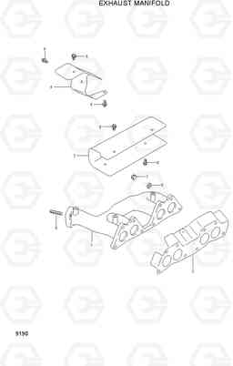 9190 EXHAUST MANIFOLD HLF20/25/30CII, Hyundai