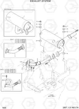 1020 EXHAUST SYSTEM HLF20/25/30C-5, Hyundai