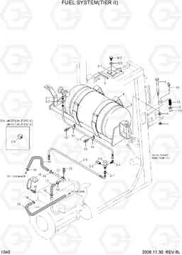 1040 FUEL SYSTEM(TIER II) HLF20/25/30C-5, Hyundai