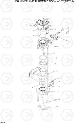 1050 LPG MIXER & THROTTLE BODY ASSY(TIER II) HLF20/25/30C-5, Hyundai