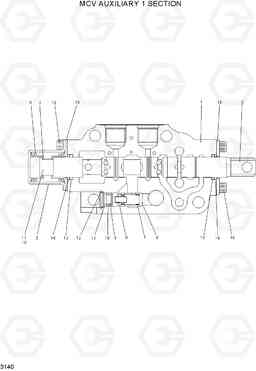 3140 MCV AUXILIARY 1 SECTION HLF20/25/30C-5, Hyundai