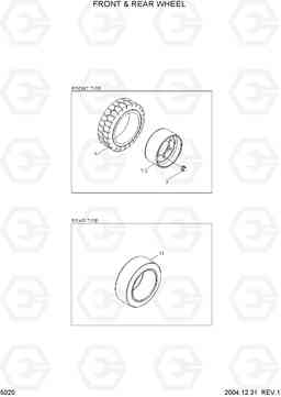 5020 FRONT & REAR WHEEL HLF20/25/30C-5, Hyundai