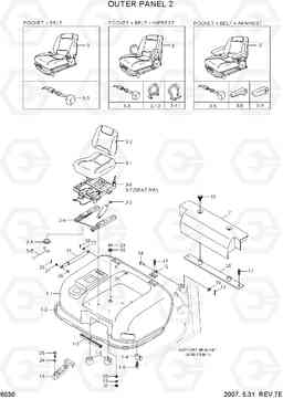 6030 OUTER PANEL 2 HLF20/25/30C-5, Hyundai