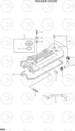 9030 ROCKER COVER HLF20/25/30C-5, Hyundai