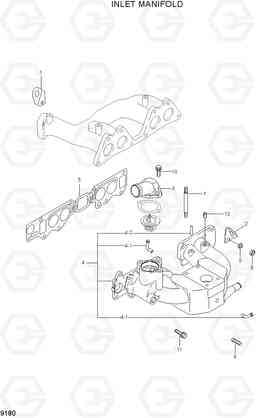 9180 INLET MANIFOLD HLF20/25/30C-5, Hyundai