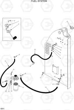 1011 FUEL SYSTEM HSL1200T, Hyundai