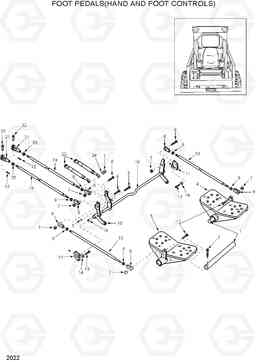 2022 FOOT PEDALS(HAND AND FOOT CONTROLS) HSL1200T, Hyundai