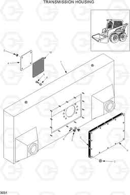 3031 TRANSMISSION HOUSING HSL1200T, Hyundai