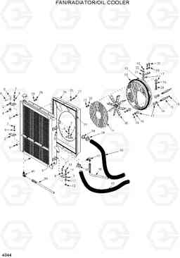 4044 FAN/RADIATOR/OIL COOLER HSL1200T, Hyundai