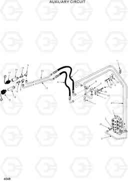 4048 AUXILIARY CIRCUIT HSL1200T, Hyundai