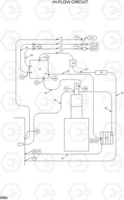 5053 HI-FLOW CIRCUIT HSL1200T, Hyundai