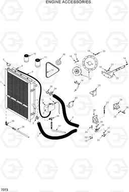 7073 ENGINE ACCESSORIES HSL1200T, Hyundai