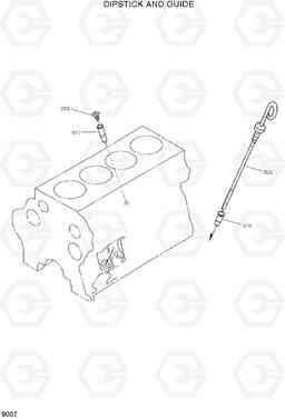 9007 DIPSTICK AND GUIDE HSL1200T, Hyundai