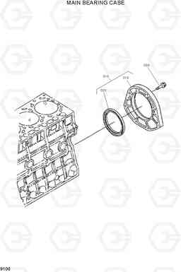 9100 MAIN BEARING CASE HSL1200T, Hyundai