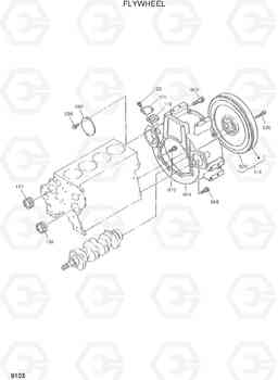 9103 FLYWHEEL HSL1200T, Hyundai