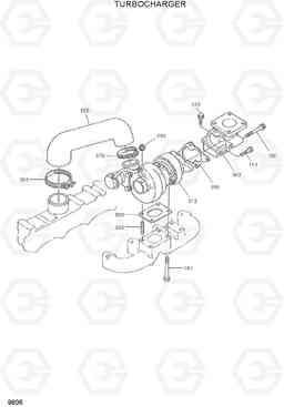 9606 TURBOCHARGER HSL1200T, Hyundai