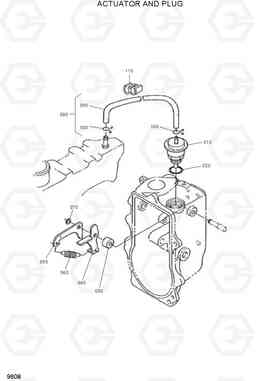 9608 ACTUATOR AND PLUG HSL1200T, Hyundai