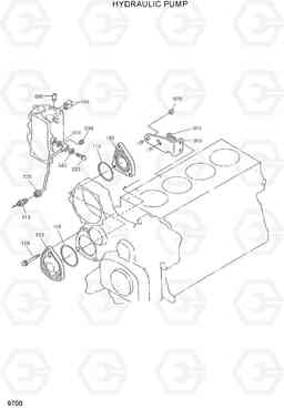 9700 HYDRAULIC PUMP HSL1200T, Hyundai