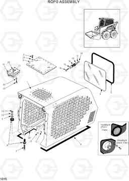 1015 ROPS ASSEMBLY HSL1500T, Hyundai