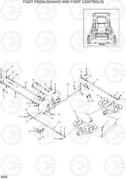 2022 FOOT PEDALS(HAND AND FOOT CONTROLS) HSL1500T, Hyundai