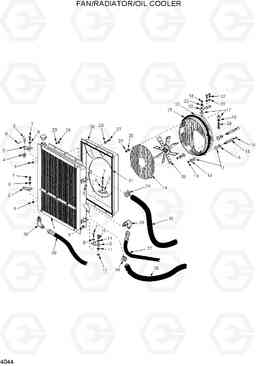 4044 FAN/RADIATOR/OIL COOLER HSL1500T, Hyundai