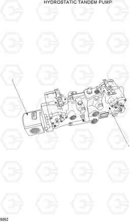 5052 HYDROSTATIC TANDEM PUMP HSL1500T, Hyundai