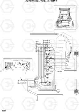 6061 ELECTRICAL WIRING, ROPS HSL1500T, Hyundai