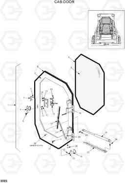 9083 CAB DOOR HSL1500T, Hyundai