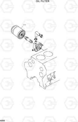 A006 OIL FILTER HSL1500T, Hyundai