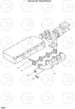 A602 EXHAUST MANIFOLD HSL1500T, Hyundai