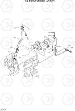A610 OIL PIPE(TURBOCHARGER) HSL1500T, Hyundai