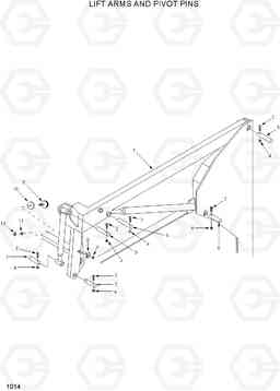 1014 LIFT ARMS AND PIVOT PINS HSL400T, Hyundai