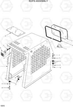 1015 ROPS ASSEMBLY HSL400T, Hyundai