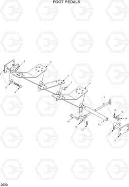 2023 FOOT PEDALS HSL400T, Hyundai