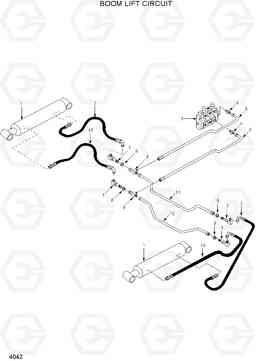 4042 BOOM LIFT CIRCUIT HSL400T, Hyundai
