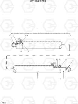 4043 LIFT CYLINDER HSL400T, Hyundai