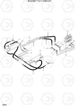 4044 BUCKET TILT CIRCUIT HSL400T, Hyundai