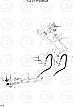 4046 AUXILIARY CIRCUIT HSL400T, Hyundai