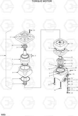5053 TORQUE MOTOR HSL400T, Hyundai