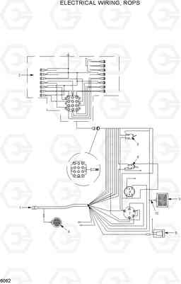 6062 ELECTRICAL WIRING, ROPS HSL400T, Hyundai