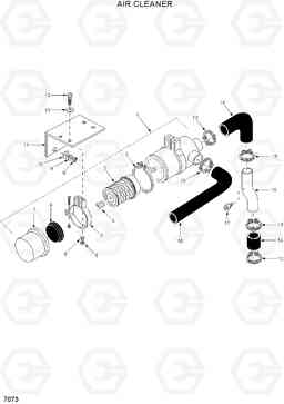 7073 AIR CLEANER HSL400T, Hyundai