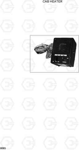8083 CAB HEATER HSL400T, Hyundai