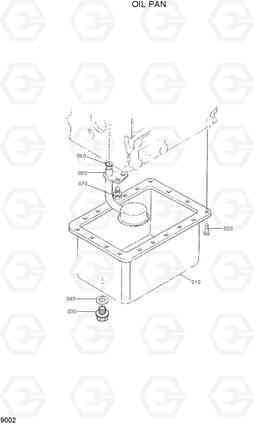 9002 OIL PAN HSL400T, Hyundai