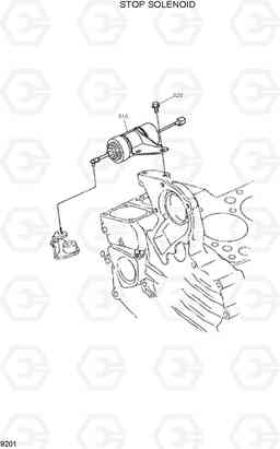 9201 STOP SOLENOID HSL400T, Hyundai